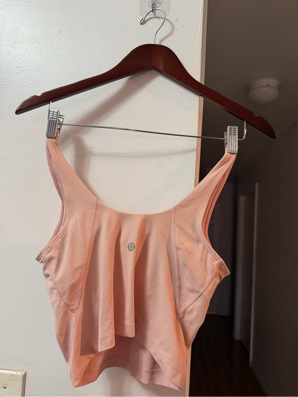 lululemon athletica Peach Cropped Scoop-Back Tank